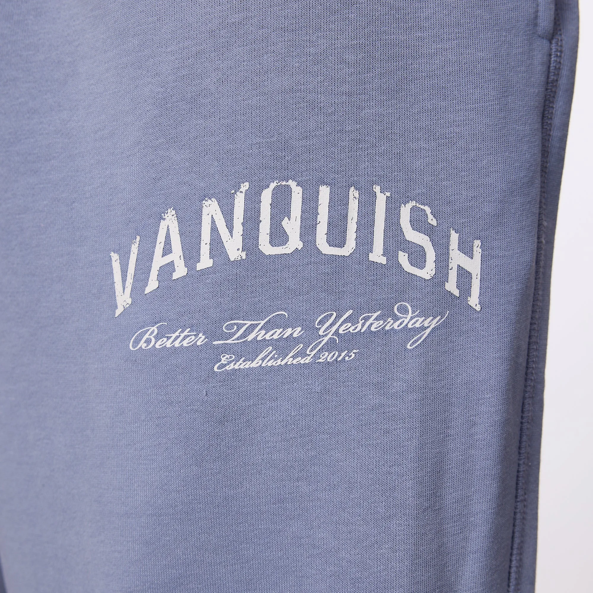 Vanquish Better Than Yesterday Washed Blue Oversized Sweatpants