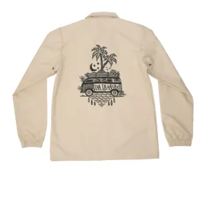 VIVA LA VACAY COACHES JACKET - TAN