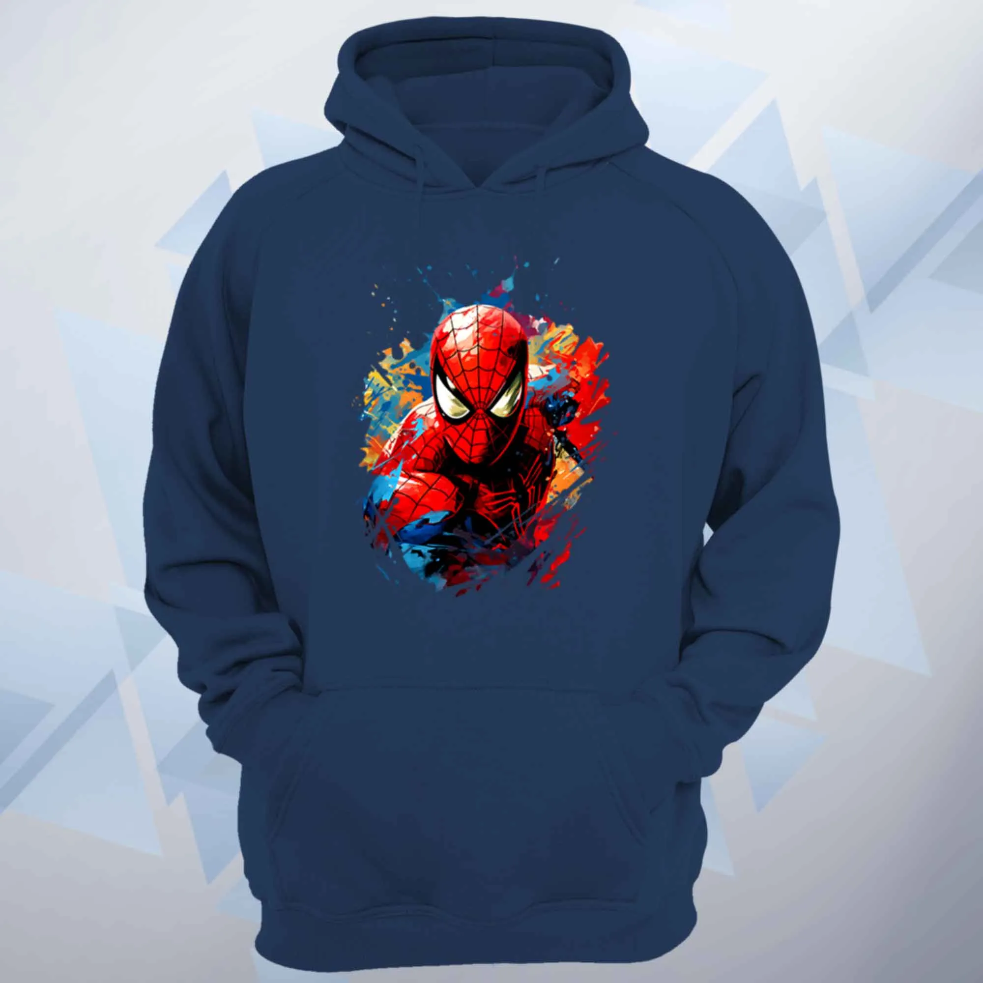 Watercolour Splat Spiderman Unisex Hoodie