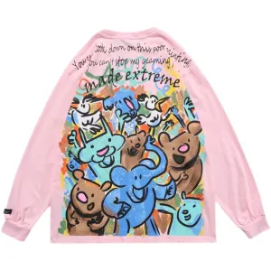 WLS Printed Extreme Cartoon Soft Cotton Sweatshirt