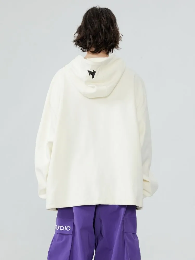 Zenventure White Comfort Oversized Hoodie - Unisex