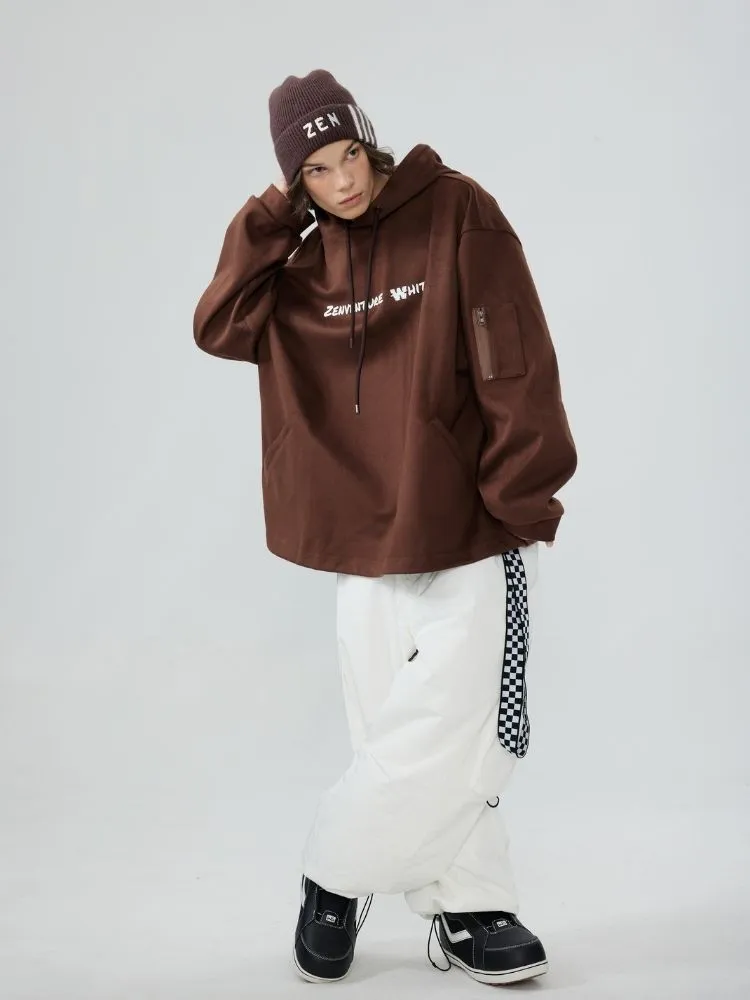 Zenventure White Comfort Oversized Hoodie - Unisex