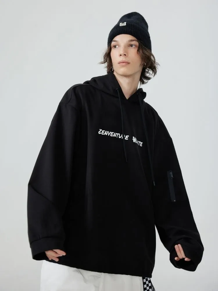 Zenventure White Comfort Oversized Hoodie - Unisex