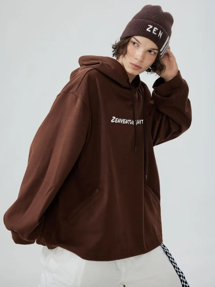 Zenventure White Comfort Oversized Hoodie - Unisex