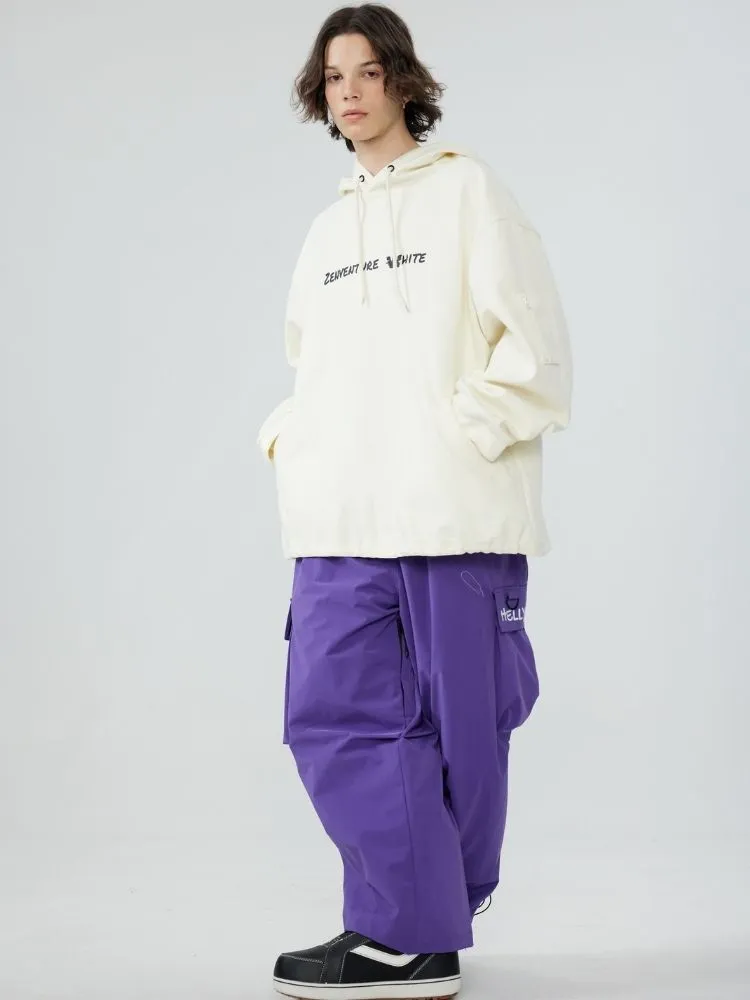 Zenventure White Comfort Oversized Hoodie - Unisex