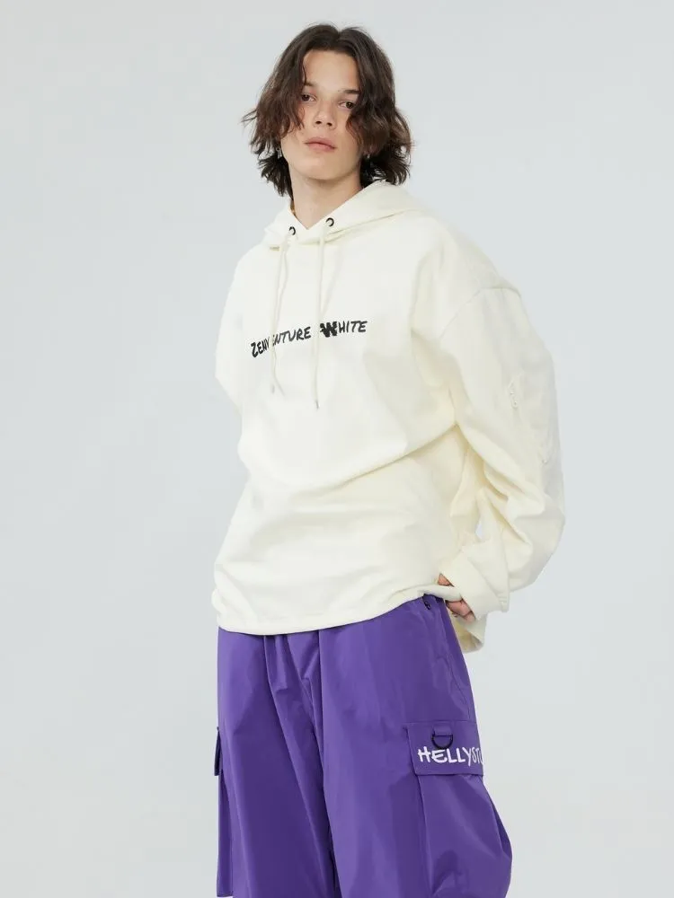 Zenventure White Comfort Oversized Hoodie - Unisex